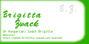 brigitta zwack business card